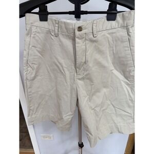 Polo Ralph Lauren Khaki Chino Shorts Men's 31 Classic‎ Fit Flat Front Preppy